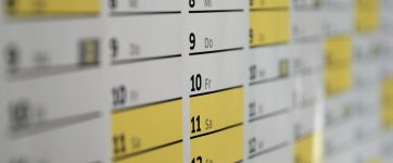 calendário eventos