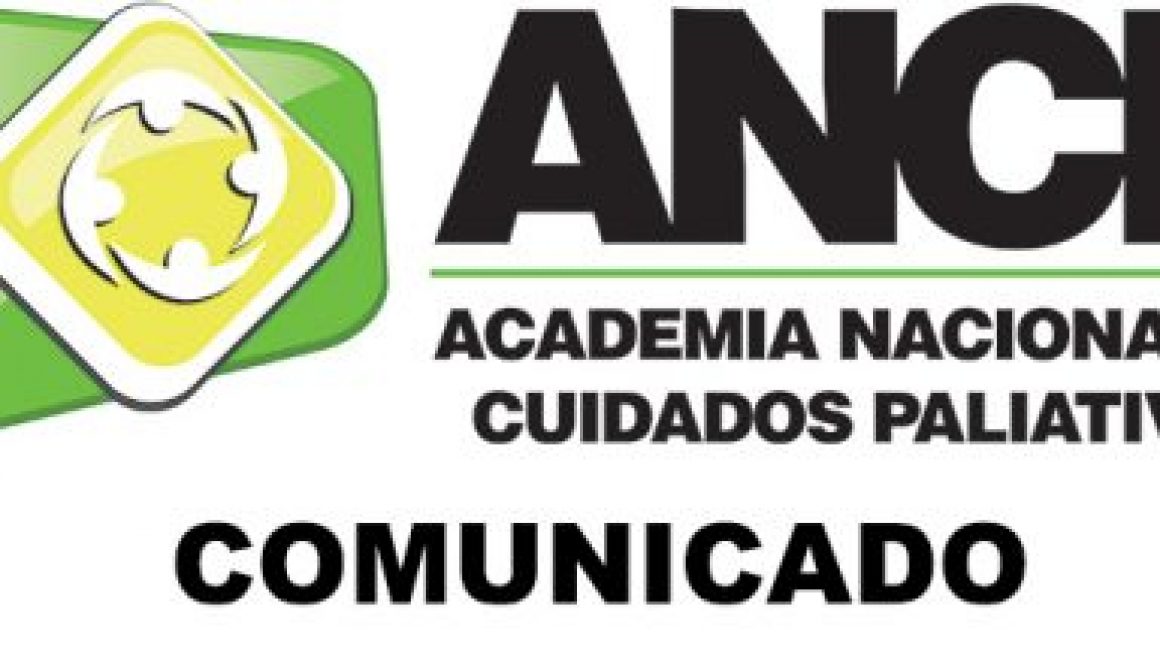 COMUNICADO ACADEMIA NACIONAL DE CUIDADOS PALIATIVOS