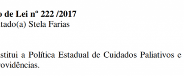 O projeto de lei nº 222 /2017 foi aprovado por unanimidade no dia 18/12/2018