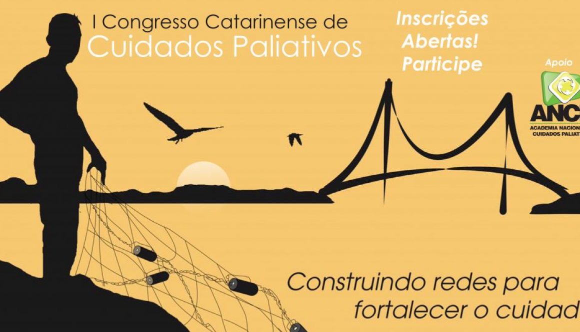 I Congresso Catarinense de Cuidados Paliativos está com inscrições abertas!