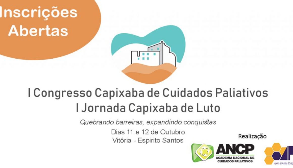 I Congresso Capixaba de Cuidados Paliativos e Jornada Capixaba de Luto estão com inscrições abertas