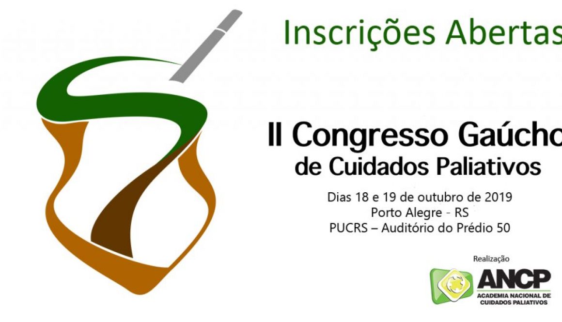 II Congresso Gaúcho de Cuidados Paliativos está com inscrições abertas!