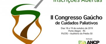 II Congresso Gaúcho de Cuidados Paliativos está com inscrições abertas!