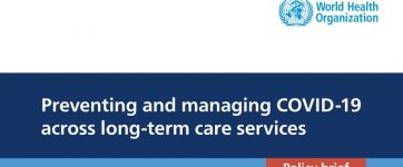 OMS disponibiliza documento “Preventing and managing COVID-19 across long-term care services”